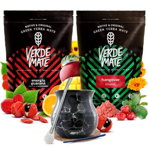 Yerba mate setti Verde Mate keraaminen kalebassi bombillaa