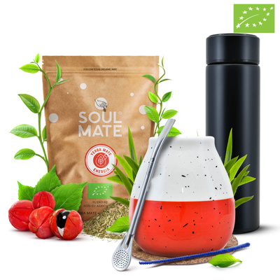 Yerba Soul Mate Energia 500g setti + termosmuki
