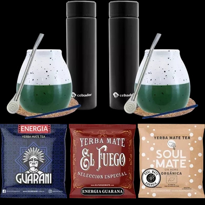 Yerba Mate aloituspakkaus Thermos 3x50g pariskunnalle