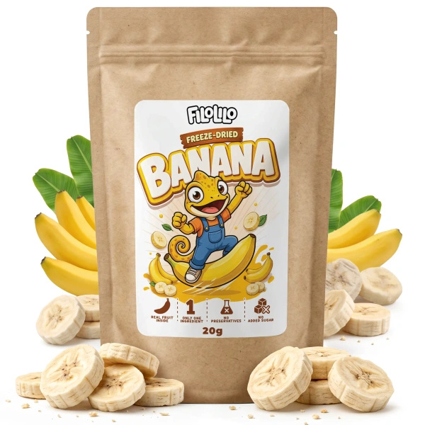 FiloLilo – Pakastekuivatut banaanit (viipaleet) 20 g