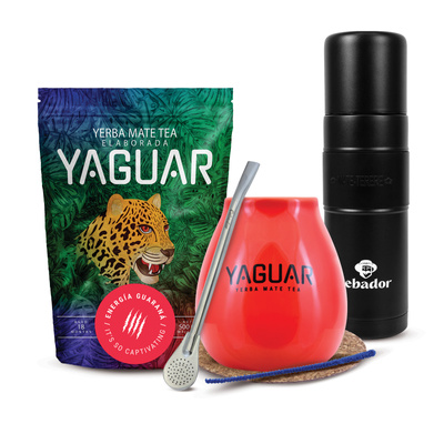 Yerba Mate Setti Yaguar 500g 0,5kg Yerbomos XL + Kalebassi + Bombilla