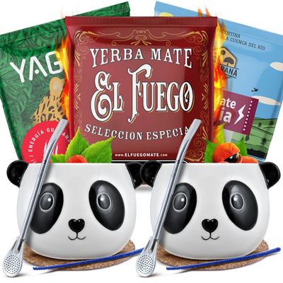 Yerba Mate Energia Set KAHDELLE Calabash Bombilla