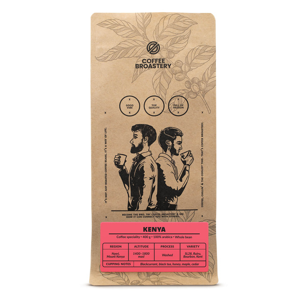 Bro Coffee Roastery - Koko papu kahvi Kenia Nyeri Speciality 400g