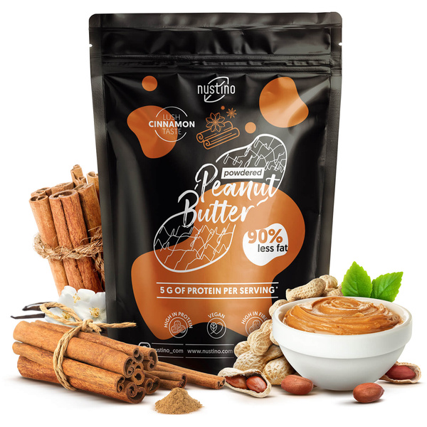 Nustino – Maapähkinävoi jauheena – Cinnamon 400 g