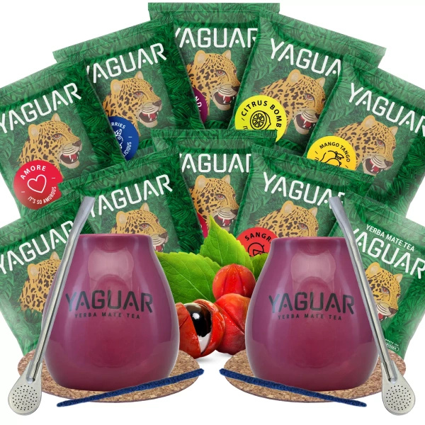 Yerba mate maistelusetti kahdelle 10x50g