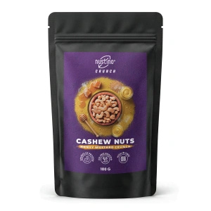 Nustino Crunch – Paahdetut cashewpähkinät – Honey Mustard Crunch 100 g