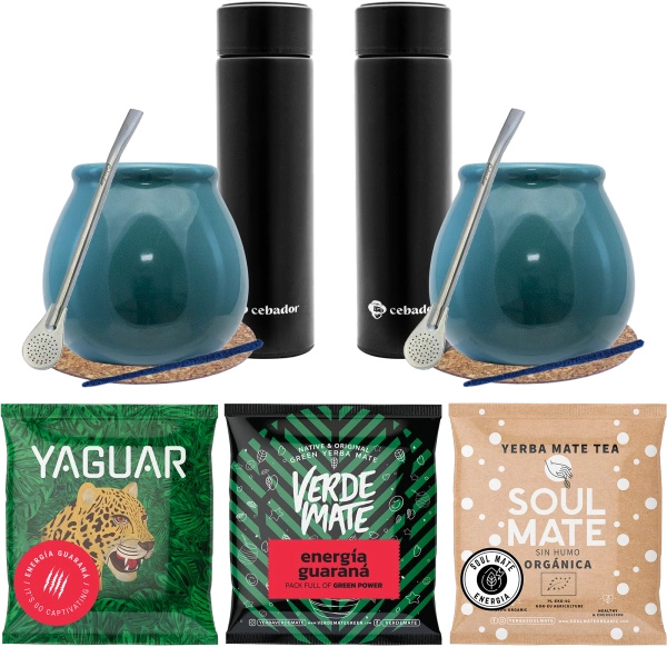 Yerba Mate-setti kahdelle Energia Calabashille
