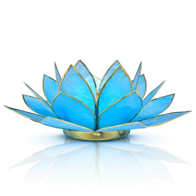 "Lotus Flower" kynttilänpidin - sininen