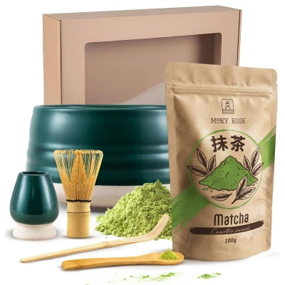 Matcha teen keittäminen lahjasetti