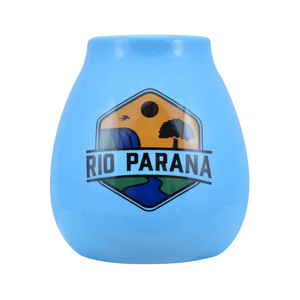 Keraaminen Calabash Rio Parana logolla (sininen) 330ml