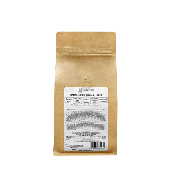Mary Rose - kokonainen papukahvi Brasilia Cerrado premium 400g