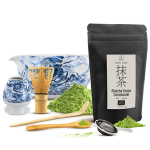 Seremoniallinen setti matcha-teen valmistukseen: japanilainen luomu matcha 30g + tarvikkeet