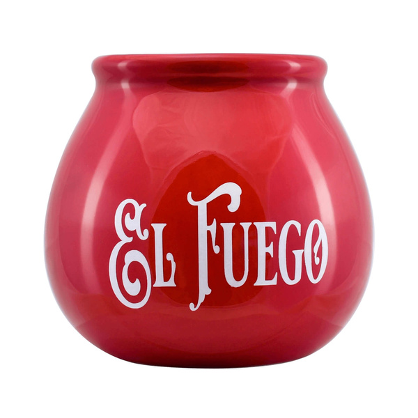 Yerba Mate -setti: El Fuego Elaborada 1kg + Kalebassi + Bombilla