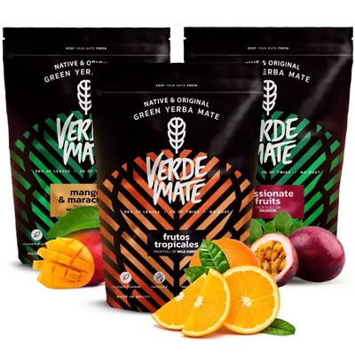 Yerba mate setti Verde Mate Green hedelmäinen 3x500 1.5kg