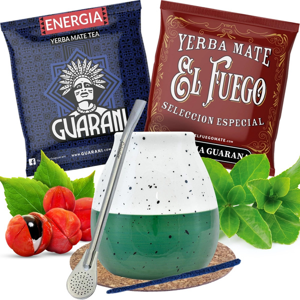 Yerba mate setti Calabash + Bombilla 100g