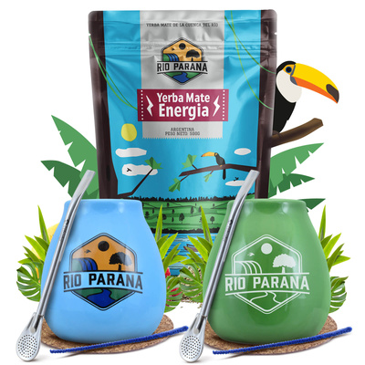 Yerba Mate Rio Parana Aloitussetti kahdelle 500g 500g