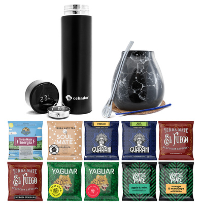 Yerba Mate aloitussetti 10x50g 500g termospulloissa