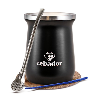 Yerba Mate -tarvikesetti: TermoMate PRO terminen mate-kurpitsa + bombilla