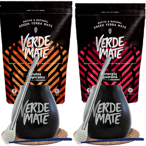 Setti mate tee Bombilla Mate Cup kahdelle 1kg