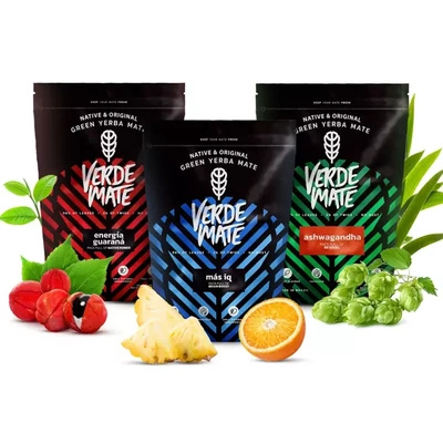 Yerba Mate Verde Mate Hedelmäsetti 3x500g