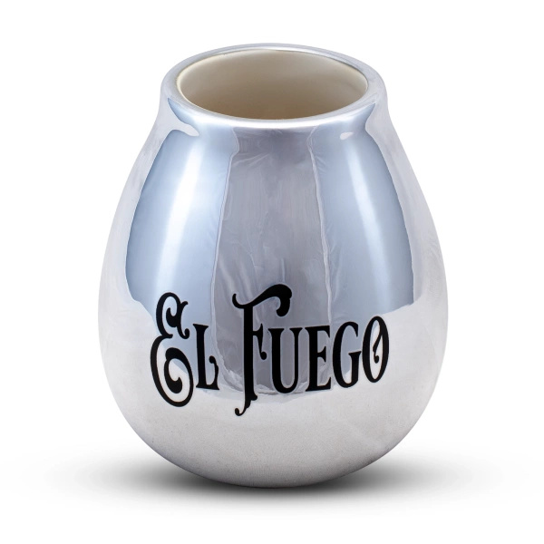 Keraaminen Calabash El Fuego logolla (hopea) 350ml