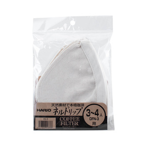 Kankaiset kahvinsuodattimet - Hario Woodneck Drip Pot 3 Cup (3 pcs.)