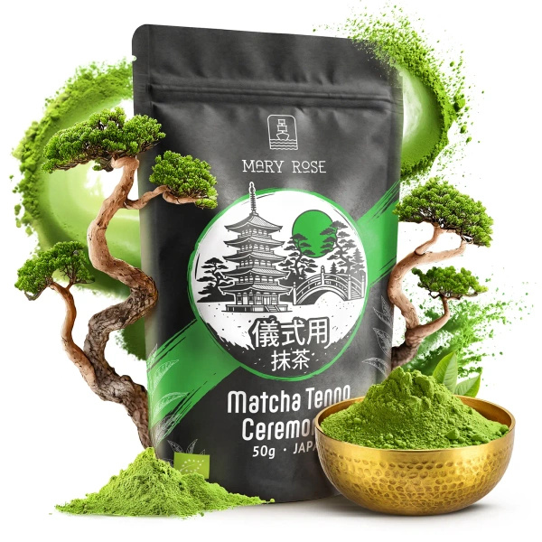 Mary Rose – Japanilainen Vihreä Matcha Tenno Tee (BIO) Seremoniallinen 50 g