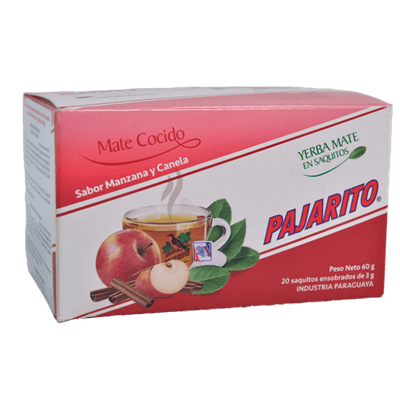 Pajarito teepusseissa Omena - Kaneli 20x3g