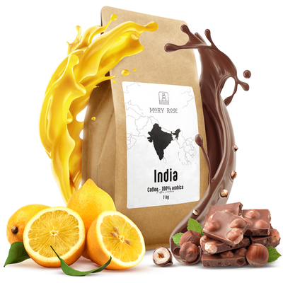 Mary Rose - koko papu kahvi Intia Karnataka premium 1kg