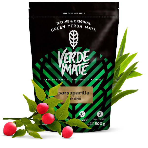Lahjasetti Yerba Mate Verde Mate Sarsaparilla 0,5kg
