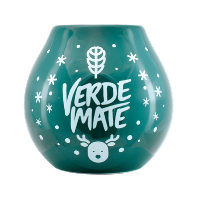 Keraaminen Calabash Verde Mate -logolla - Winter Time 350ml