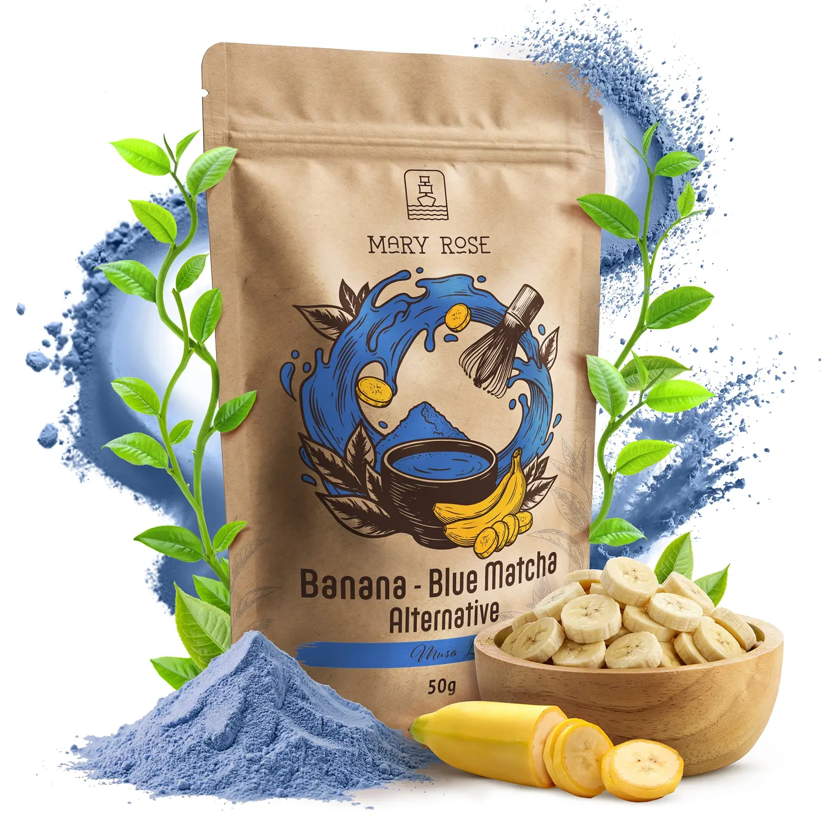 Mary Rose Blue Matcha Alternative Banaani