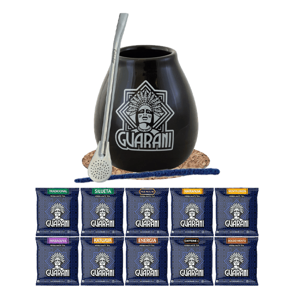 Yerba Mate setti 10x50g Calabash + Bombilla