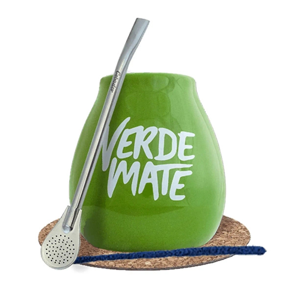 Aloitussetti Gourd + Bombilla 19cm Yerba Mate