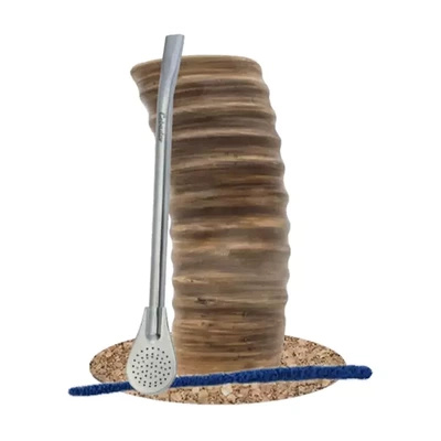 Aseta Gourd Felipe yerba matea varten.