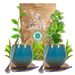 Yerba Mate Setti Soul Mate 500g 0,5kg 2x Kalebassi + 2x Bombilla