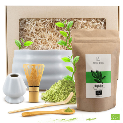 Matcha teen keittäminen lahjasetti