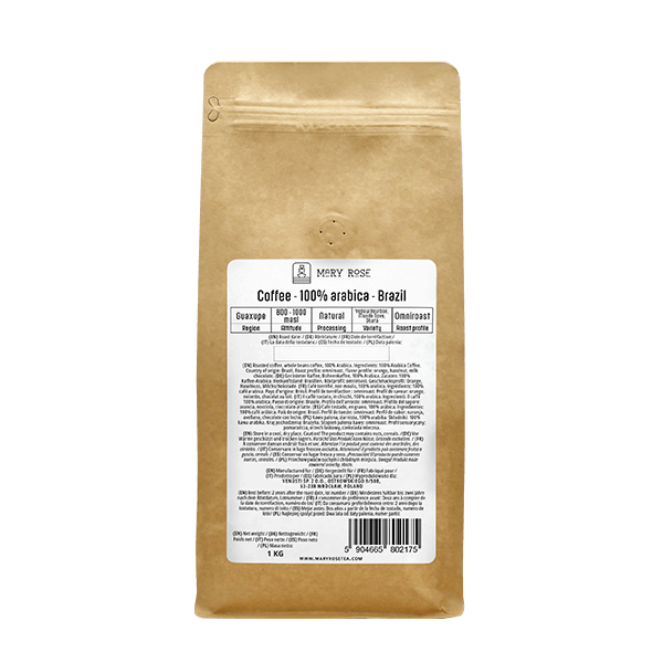 Mary Rose - whole bean coffee Brazil Guaxupe premium 1kg